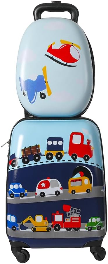 Kids 2-Piece Travel Luggage Set with Backpack – Jungle | Travel | Unicorn