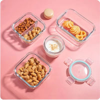 Borosilicate Glass Lunchbox - GlassGuard Bento-1x Rectangle 320ml-State of Style
