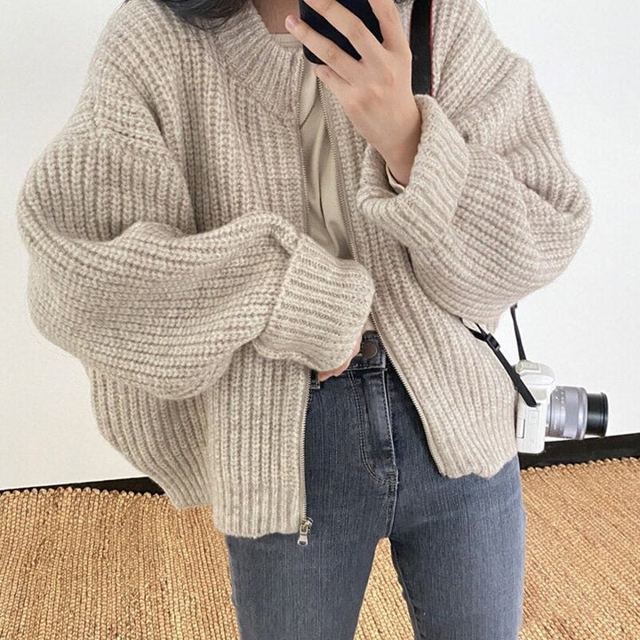 BosVest | Elegant & Cosy Women's Knit Cardigan-Apricot-One Size-State of Style