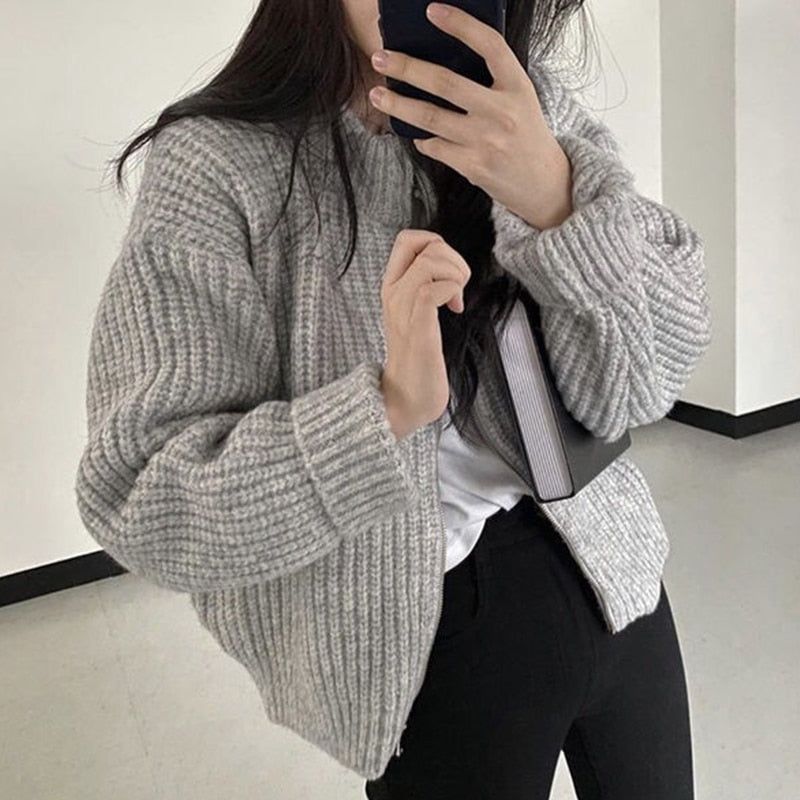 BosVest | Elegant & Cosy Women's Knit Cardigan-Apricot-One Size-State of Style