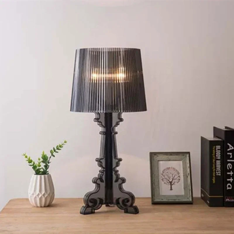 Bourgie Table Lamp with Adjustable Height - Zarie-S: H48 x D24cm-Black-State of Style