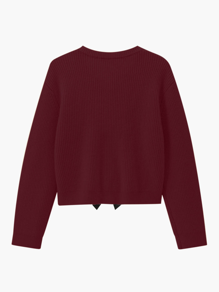 Bow Detail Women's Sweater - Isla-White-XS-State of Style