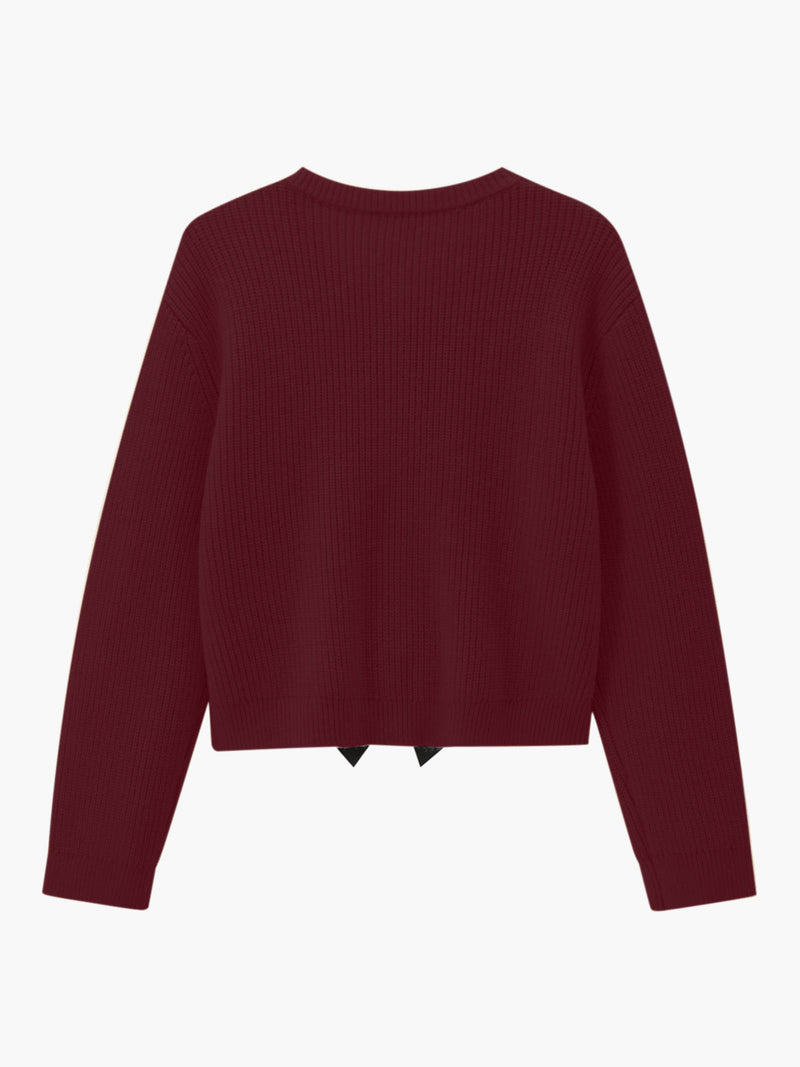 Bow Detail Women's Sweater - Isla-White-XS-State of Style