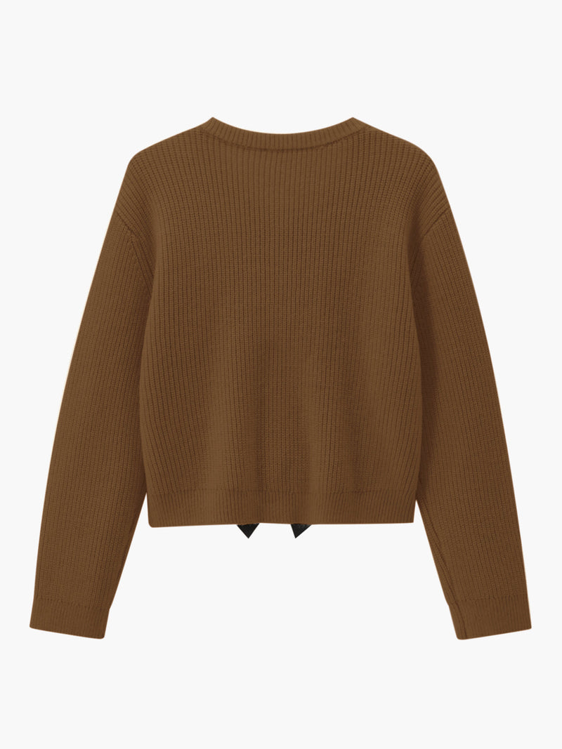 Bow Detail Women's Sweater - Isla-White-XS-State of Style