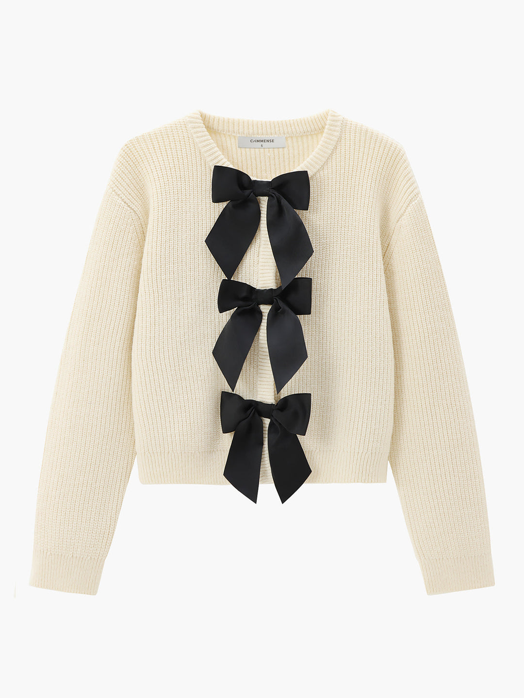 Bow Detail Women's Sweater - Isla-White-XS-State of Style