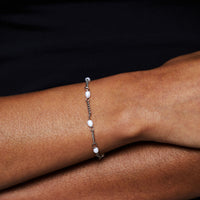 Bracelet with Freshwater Pearls - Amara-Silver-State of Style
