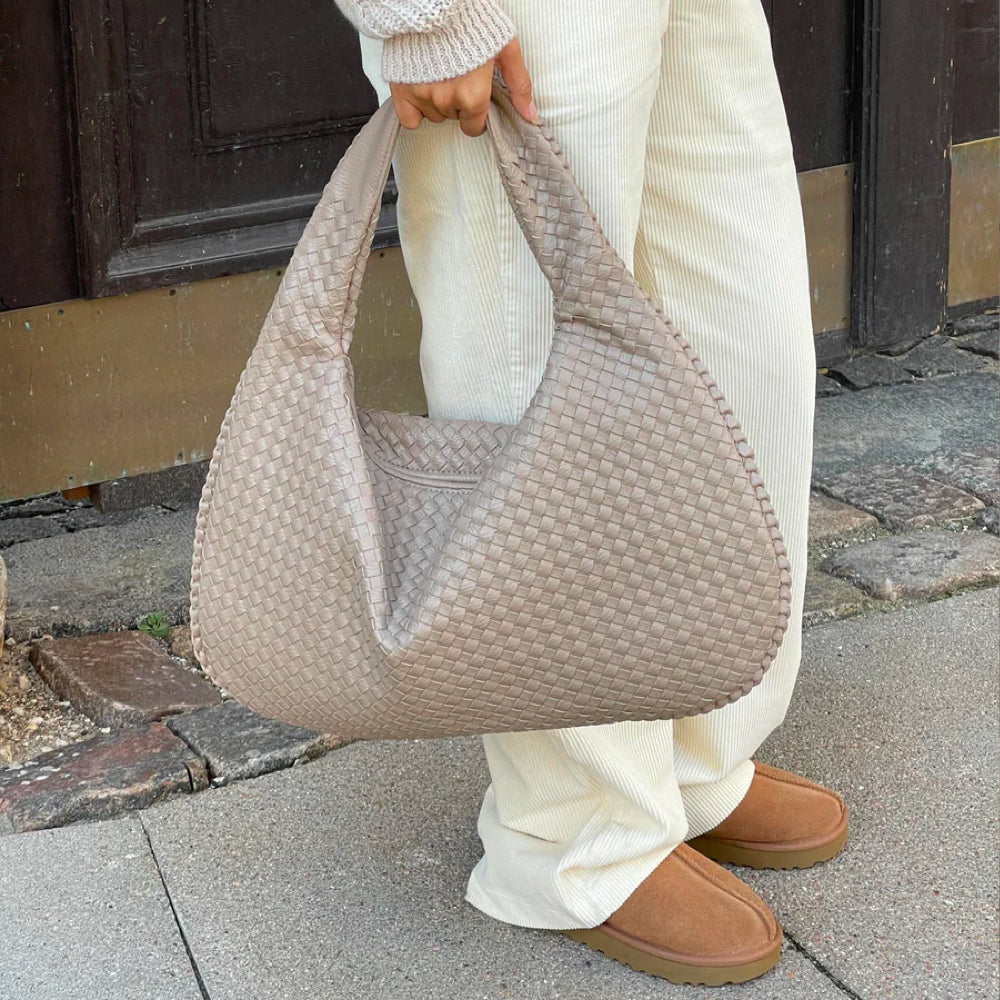 Braided Design Bag - Sophia-Beige-State of Style