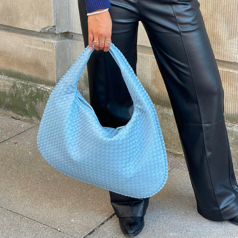 Braided Design Bag - Sophia-Light Blue-State of Style