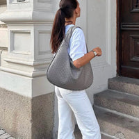 Braided Design Bag - Sophia-Light Grey-State of Style