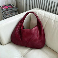 Braided Design Bag - Sophia-Red-State of Style