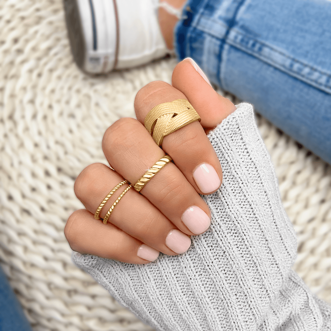Braided Double Ring - Lina-Gold-5-State of Style