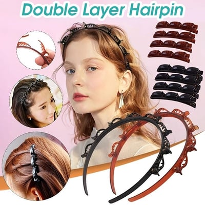 Braided Hairband with Grip – Bibi-Black-State of Style