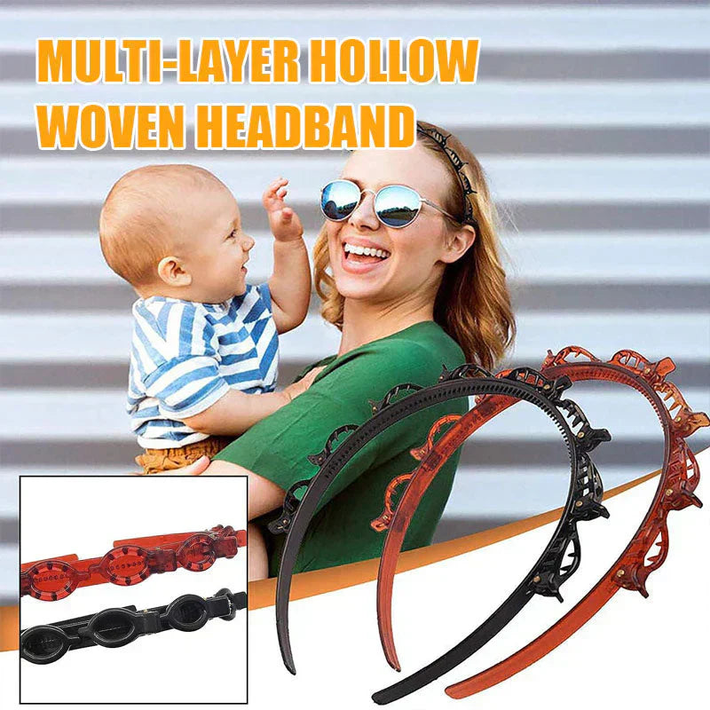 Braided Hairband with Grip – Bibi-Black-State of Style