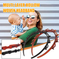 Braided Hairband with Grip – Bibi-Black-State of Style
