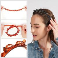 Braided Hairband with Grip – Bibi-Black-State of Style