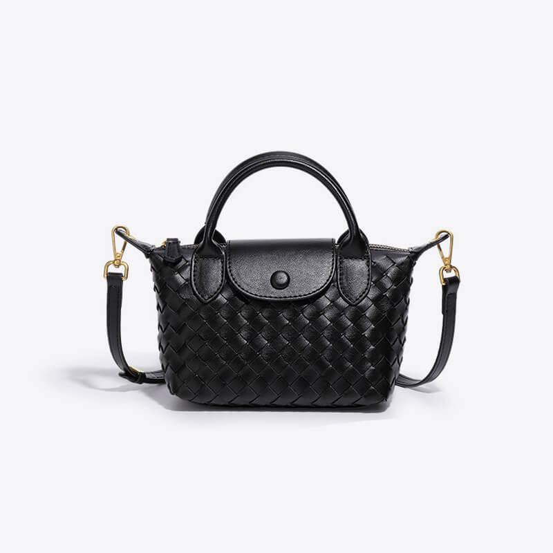 Braided Mini Bag - Elena-Black-State of Style