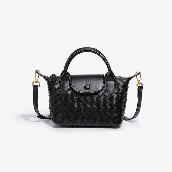 Braided Mini Bag - Elena-Black-State of Style