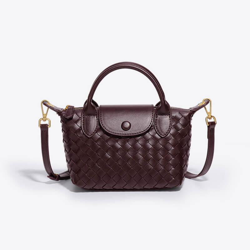 Braided Mini Bag - Elena-Burgundy-State of Style