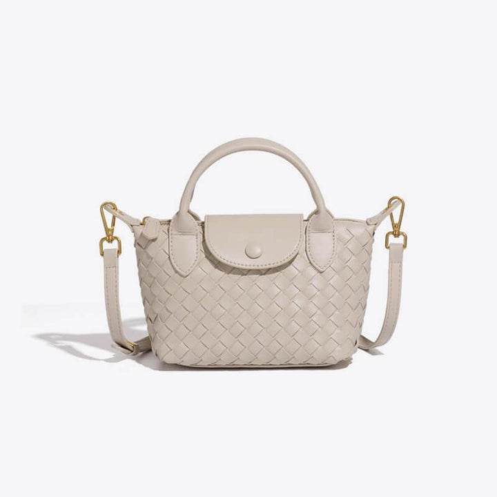 Braided Mini Bag - Elena-Ivory-State of Style