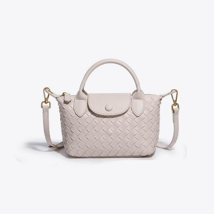 Braided Mini Bag - Elena-White-State of Style