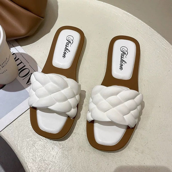 Braided Sandals | Stylish, Lightweight & Comfortable-White-5.0-State of Style