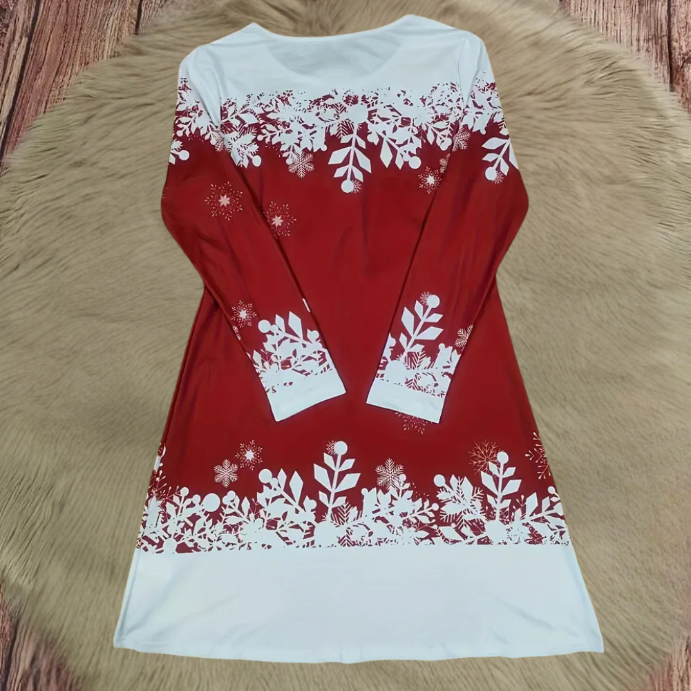 Brashine - Cheerful Christmas Dress for Ladies-XS-State of Style