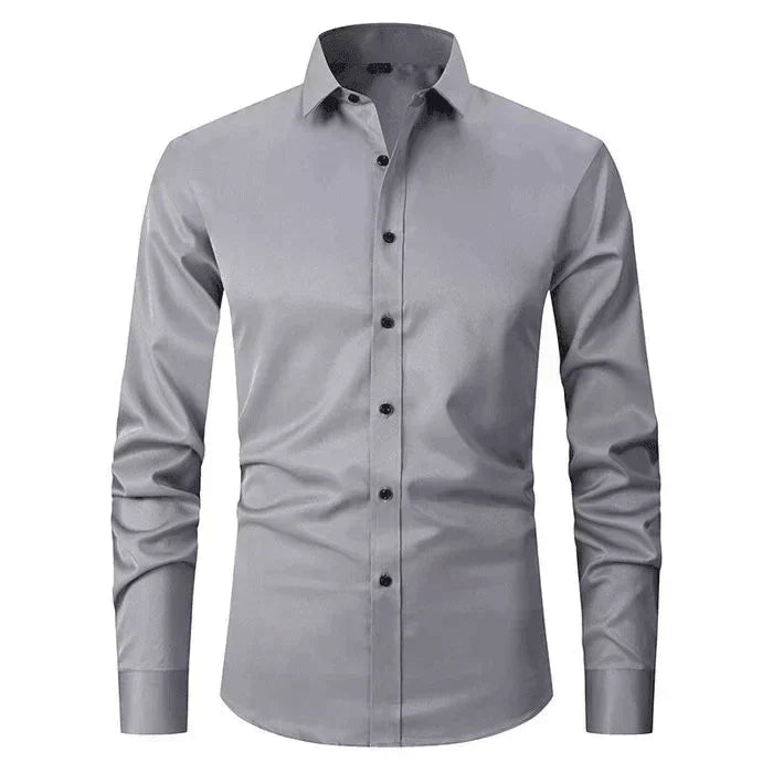 Breathable and Highly Elastic Shirt for Men - Felix-Grey White-XS-State of Style