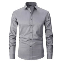 Breathable and Highly Elastic Shirt for Men - Felix-Grey White-XS-State of Style
