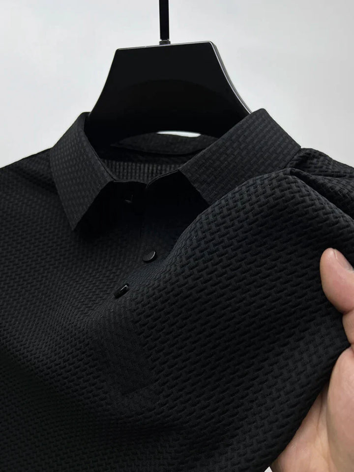 Breathable Classic Polo Shirt | Stylish & Comfortable-Black-S-State of Style