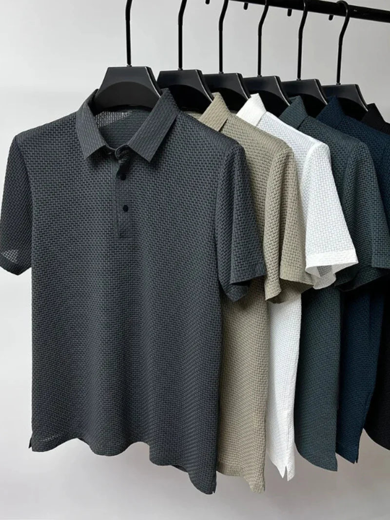 Breathable Classic Polo Shirt | Stylish & Comfortable-Khaki-S-State of Style