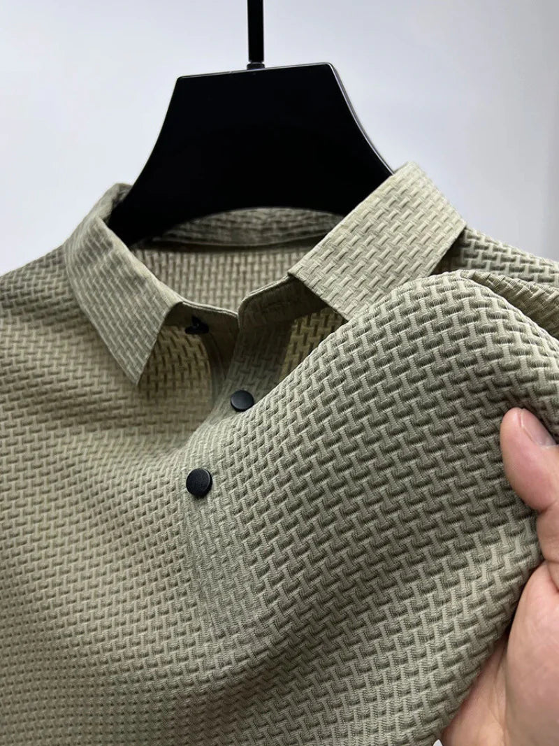 Breathable Classic Polo Shirt | Stylish & Comfortable-Khaki-S-State of Style