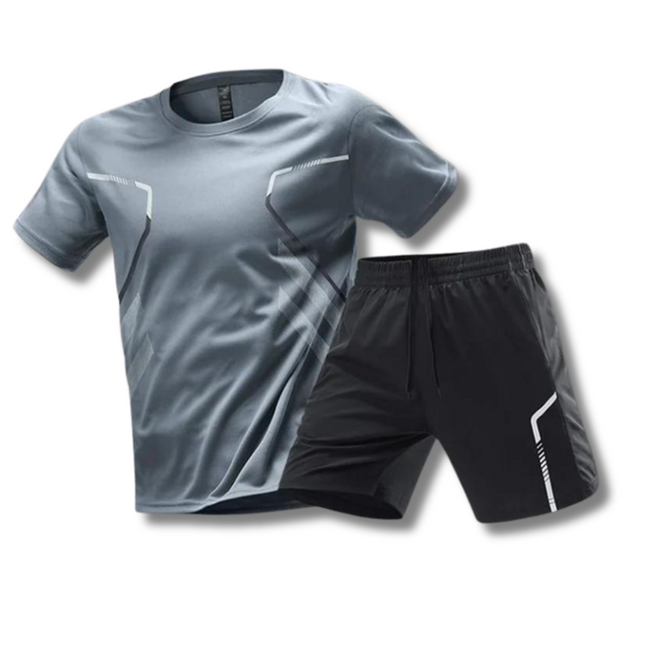 Breathable & Comfortable Men's Sports Set for Training & Leisure – Matteo-Dark grey-XS-State of Style