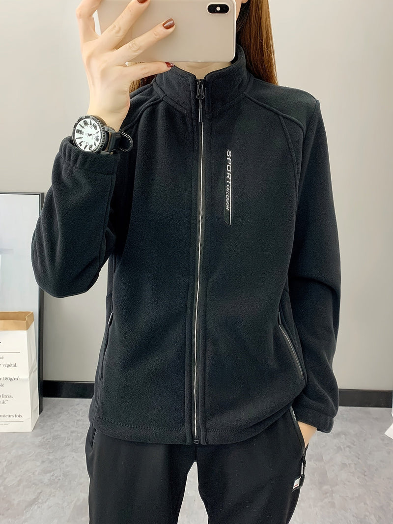 Breathable Fleece Jacket - Aurora-Black-XS-State of Style