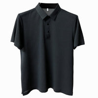 Breathable men's polo shirt with mesh details & slim fit – Milan-Gray-XS-State of Style