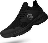 Breathable Men's Running Shoes - FlexiFit-Black-6.5-State of Style