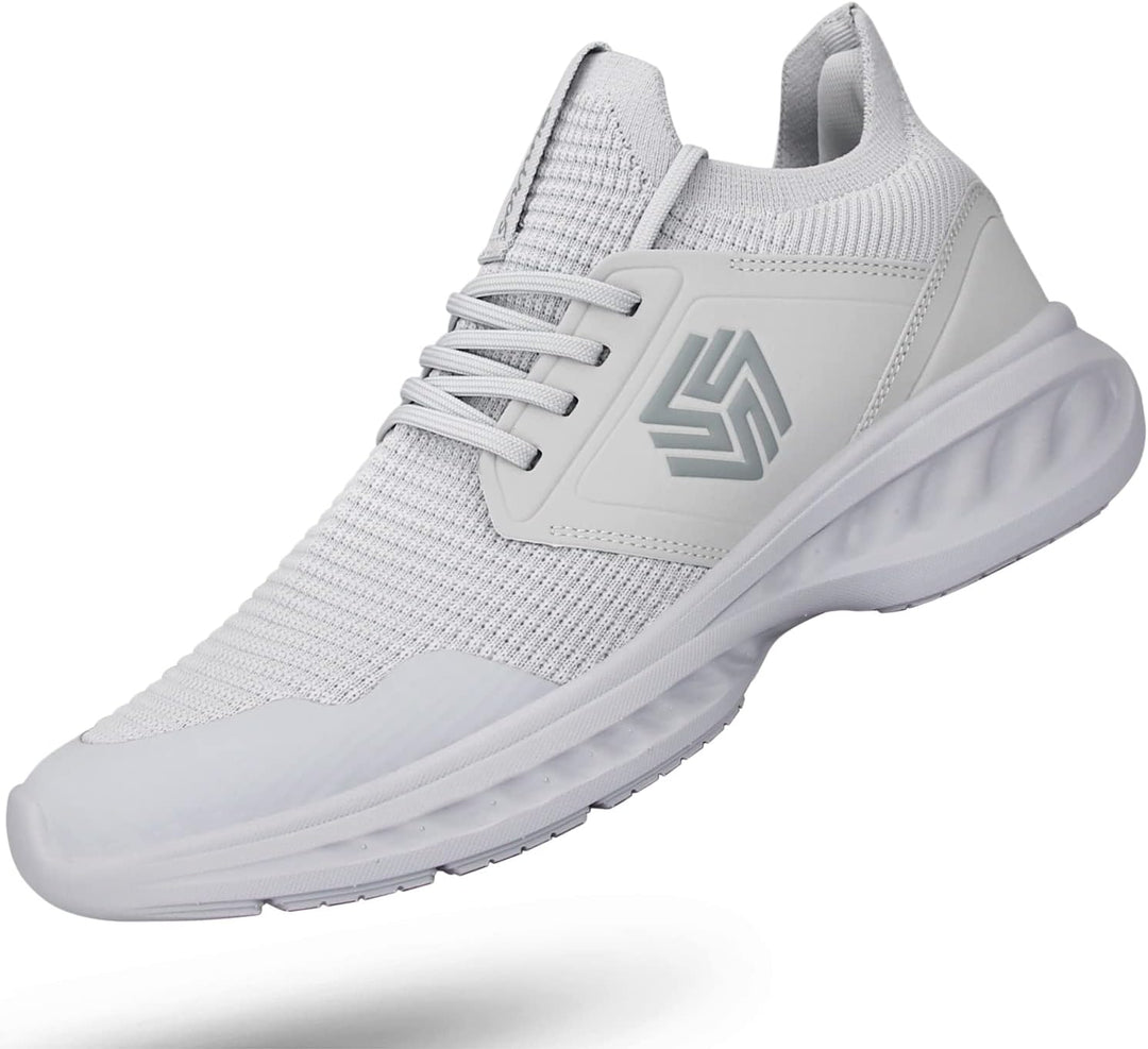 Breathable Men's Running Shoes - FlexiFit-Light Grey-6.5-State of Style