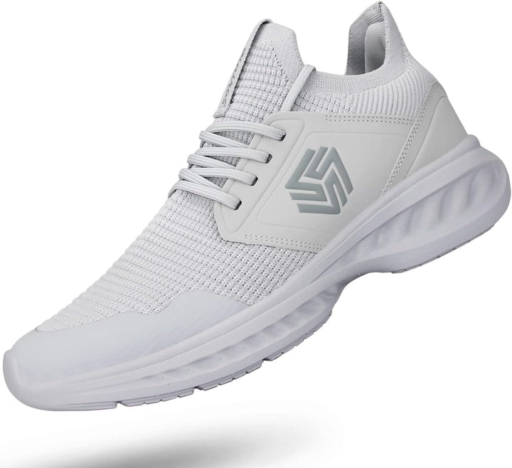 Breathable Men's Running Shoes - FlexiFit-Light Grey-6.5-State of Style