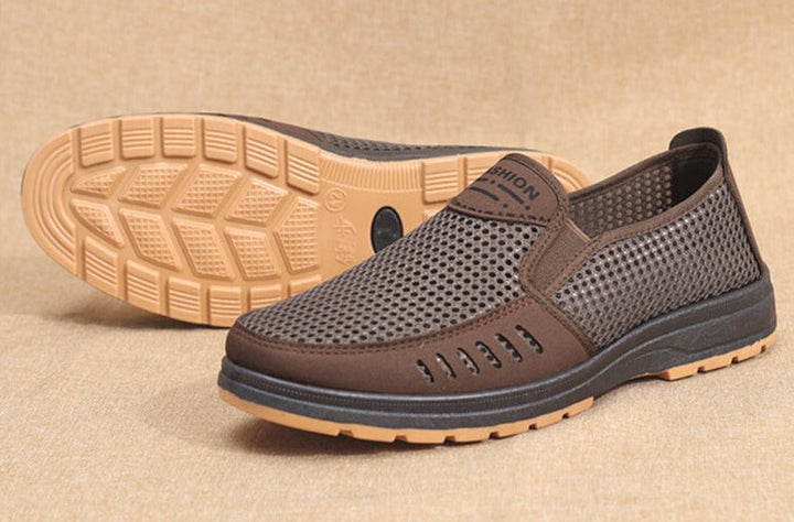 Breathable mesh sneakers - Noah-Brown-6-State of Style