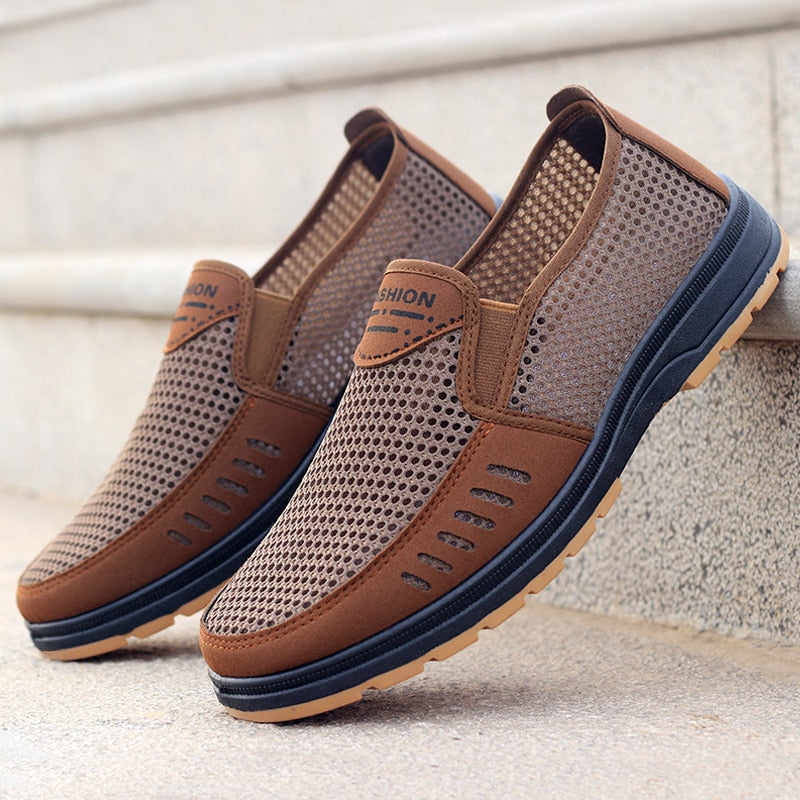 Breathable mesh sneakers - Noah-Brown-6-State of Style