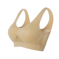 Breathable Mesh Sports Bra – Sofia-Beige-S-State of Style