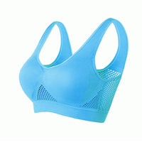 Breathable Mesh Sports Bra – Sofia-Blue-S-State of Style