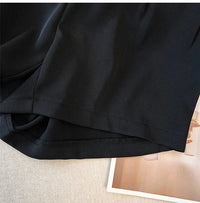 Breathable Plus-Size Summer Shorts with Elastic Waistband for Women-Brown-3XL-State of Style
