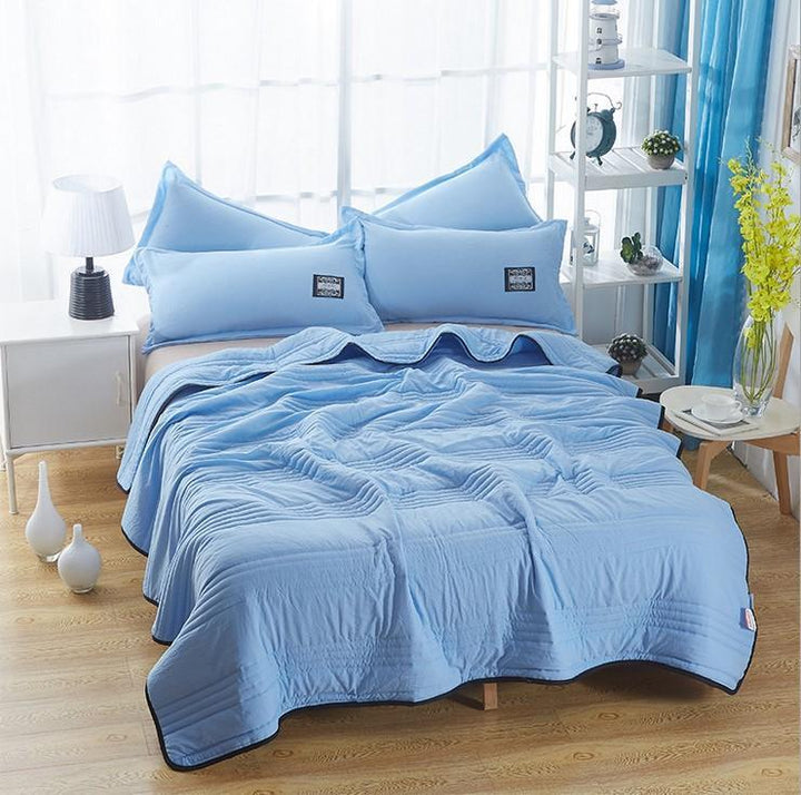Breathable Summer Cooling Blanket - CoolBreeze-Blue-100x150cm-State of Style