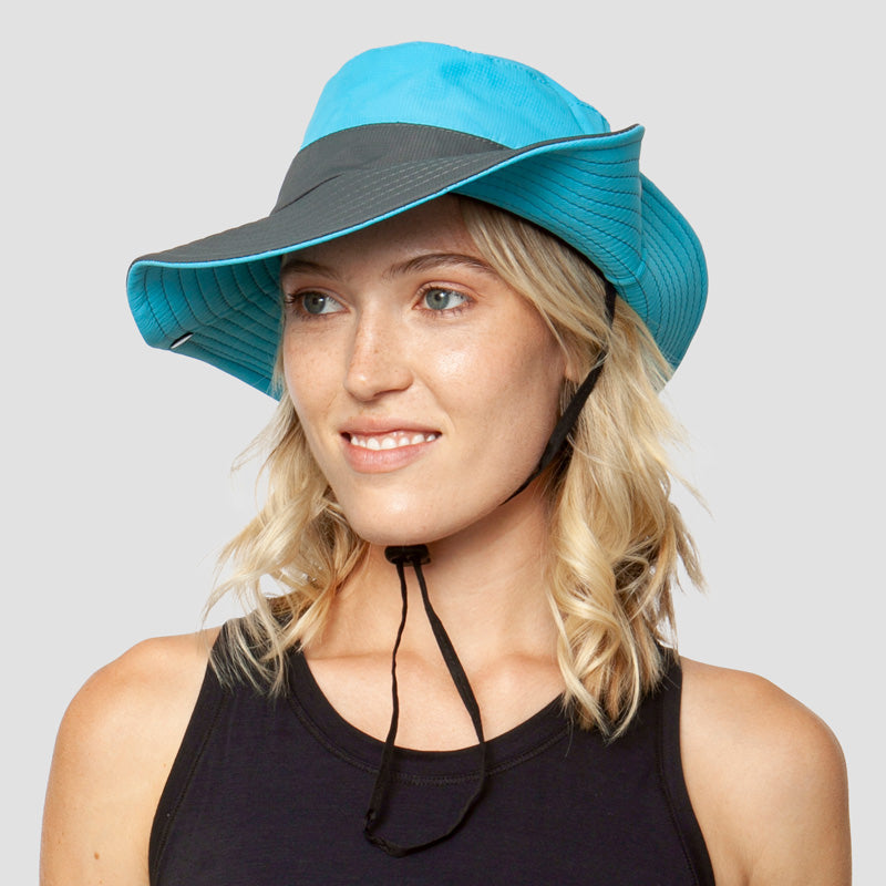 Breathable UV Protection Women's Sun Hat Foldable with Ponytail Opening – Liane (Buy 1, Get 1 FREE)-Blue-State of Style