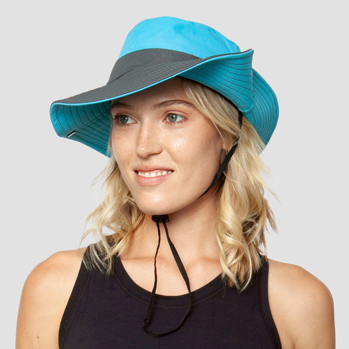 Breathable UV Protection Women's Sun Hat Foldable with Ponytail Opening – Liane (Buy 1, Get 1 FREE)-Blue-State of Style