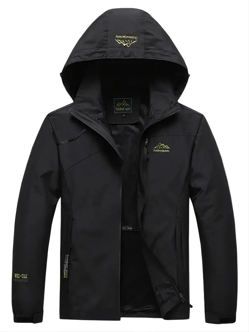 Breathable Wind Jacket - AquaShield-Black-M-State of Style