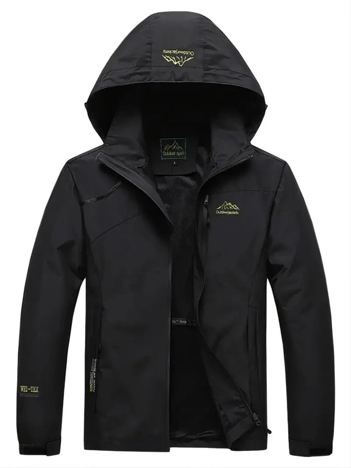 Breathable Wind Jacket - AquaShield-Black-M-State of Style