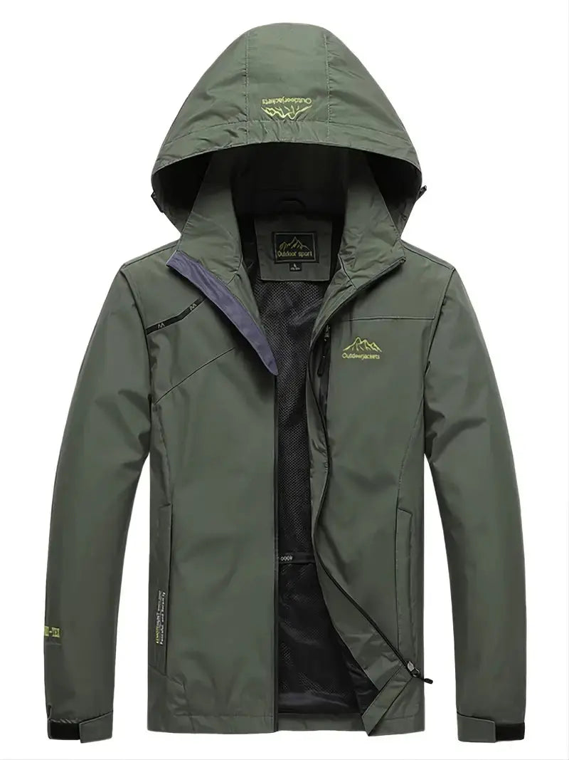 Breathable Wind Jacket - AquaShield-Green-M-State of Style