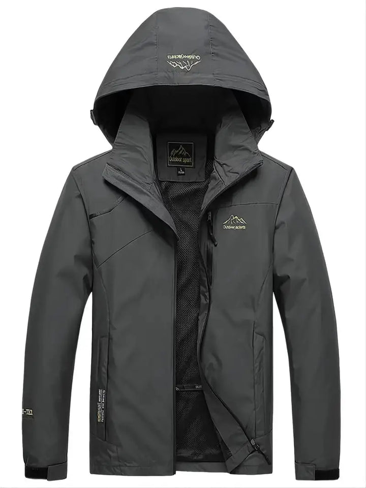 Breathable Windbreaker - AquaShield-M-Grey-State of Style