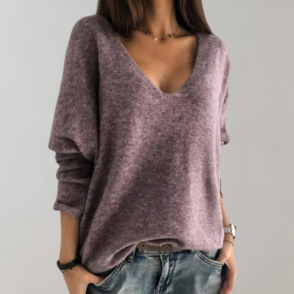 Breathable Women's Sweater - Skye-Purple-S-State of Style